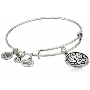 NIB Alex & Ani Bangle Bar Lotus Peace Petals Bracelet